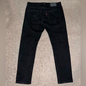 Levi's 512 Black Skinny Jeans Classic Denim 32W x 30L
